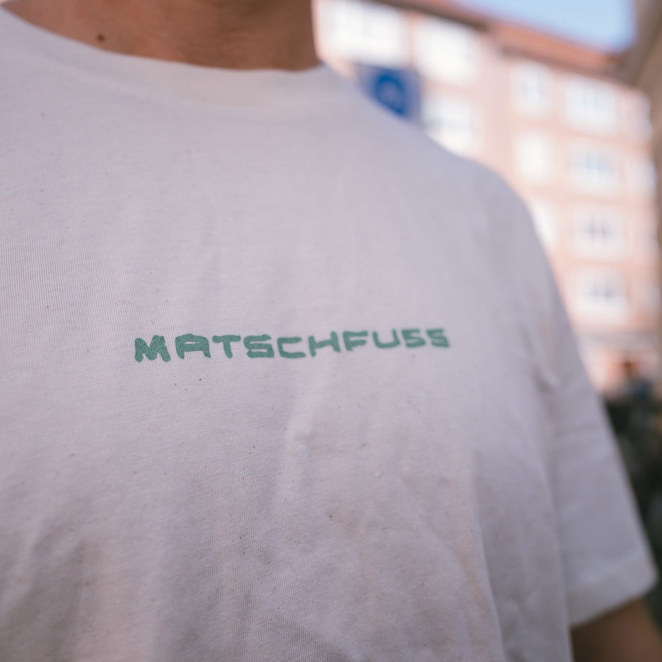 T-Shirt Matschfuss Spring 25 Natural Raw/Grün