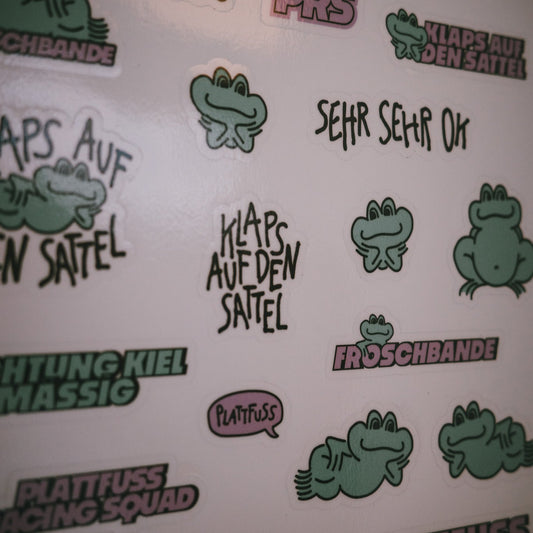 Plattfuss Decals für Rahmen oder Helm