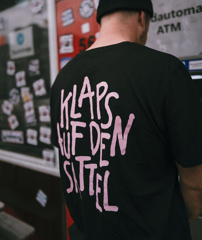 Klaps auf den Sattel Shirt - schwarz rosa
