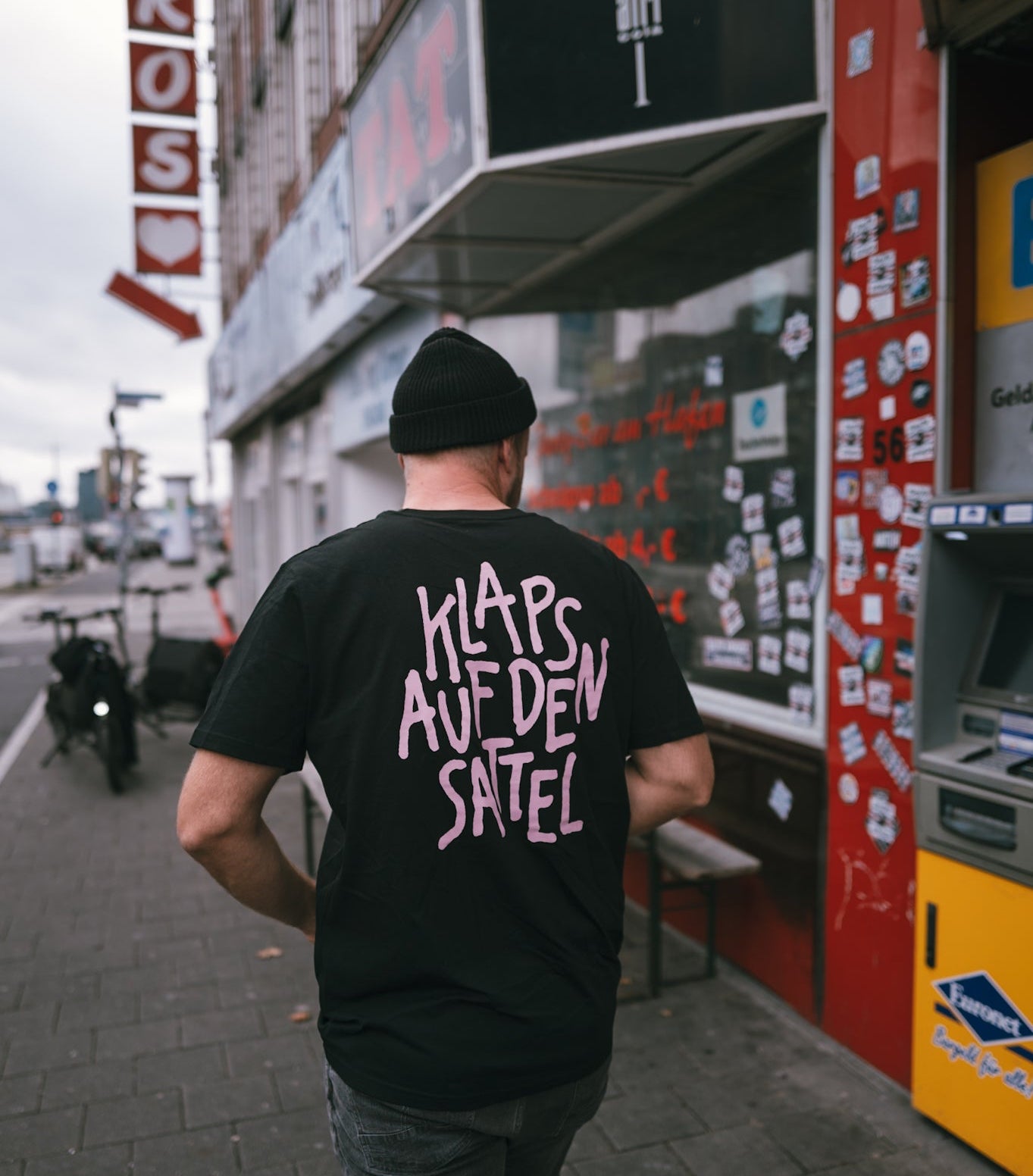 Klaps auf den Sattel Shirt - schwarz rosa