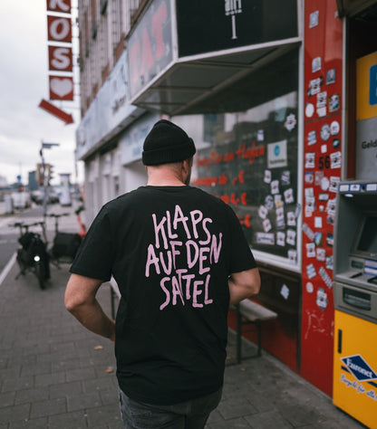 Klaps auf den Sattel Shirt - schwarz rosa
