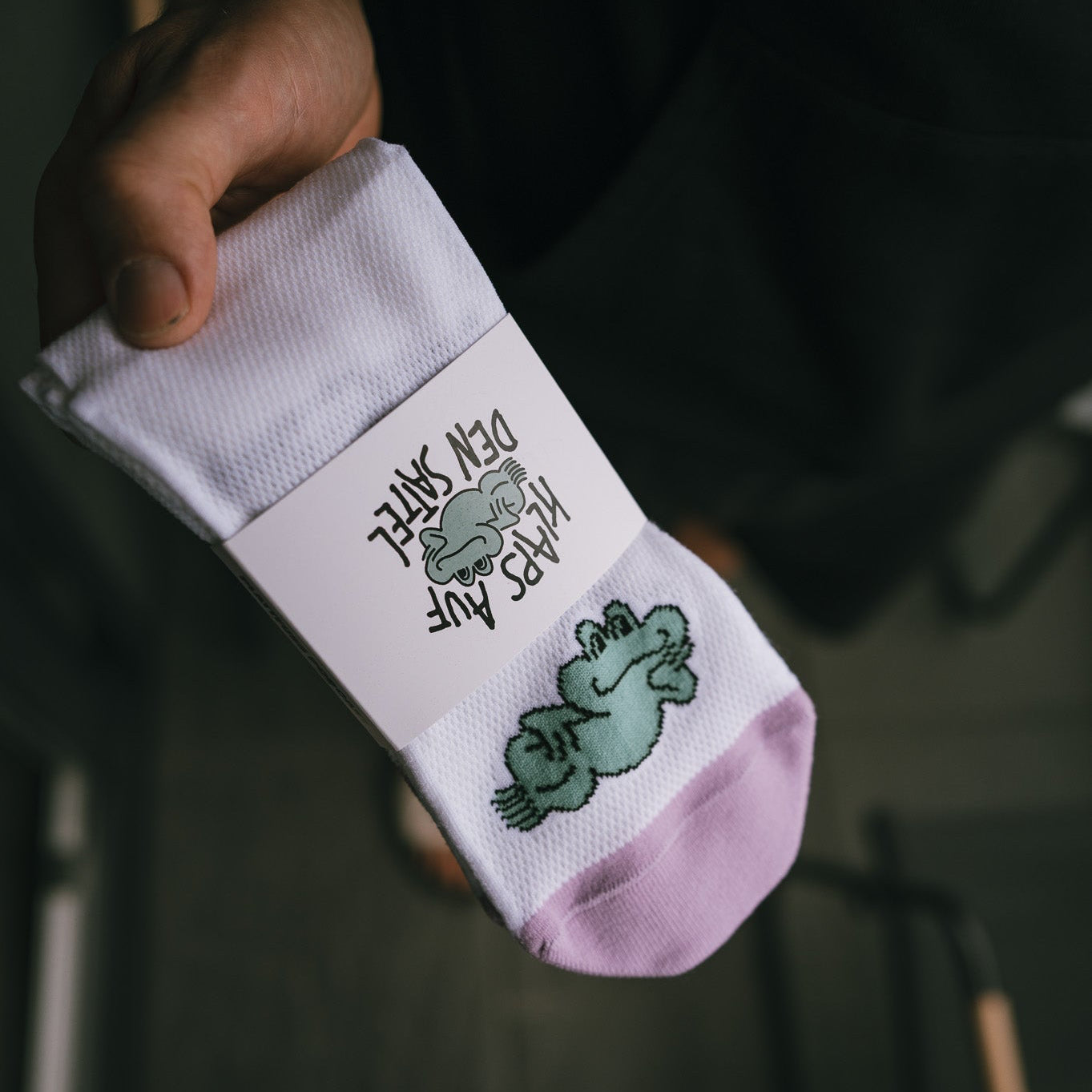 Triathlon-Socke - "Sexy frog"