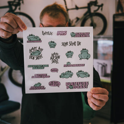 Plattfuss Decals für Rahmen oder Helm
