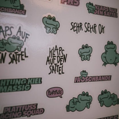 Plattfuss Decals für Rahmen oder Helm