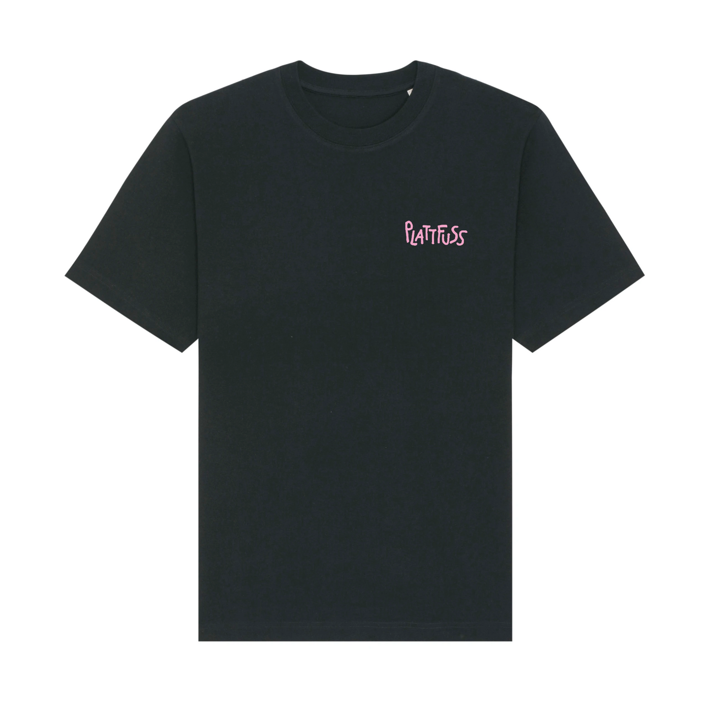T-Shirt RIDING BIKES schwarz/rosa